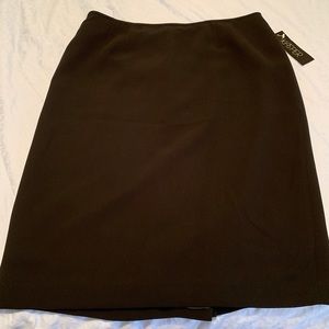 NWT Kasper Black Pencil Skirt, 16